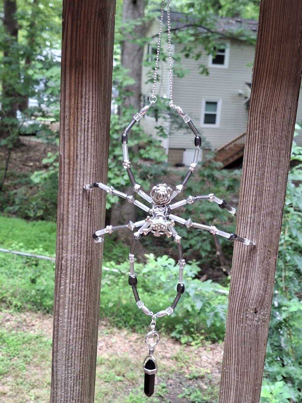Hanging Spider With Crystal